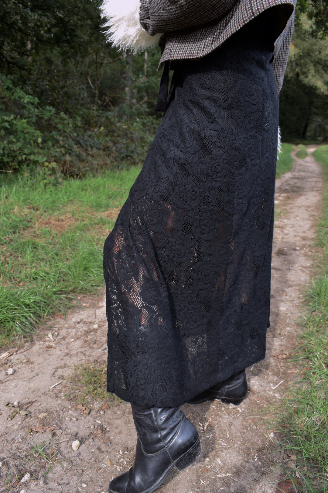 Olivia Cotton Lace Wrapskirt
