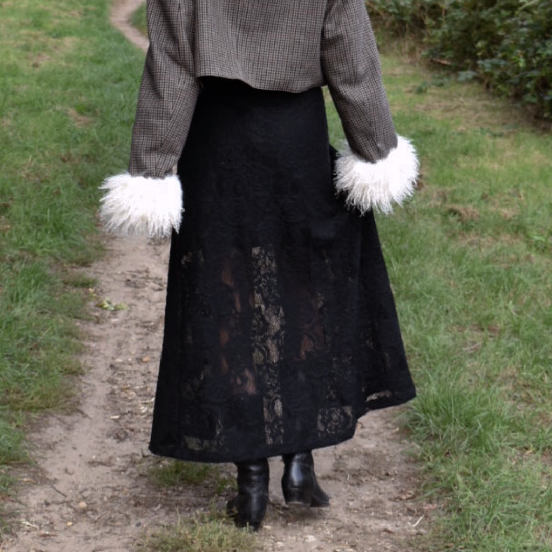Olivia Cotton Lace Wrapskirt