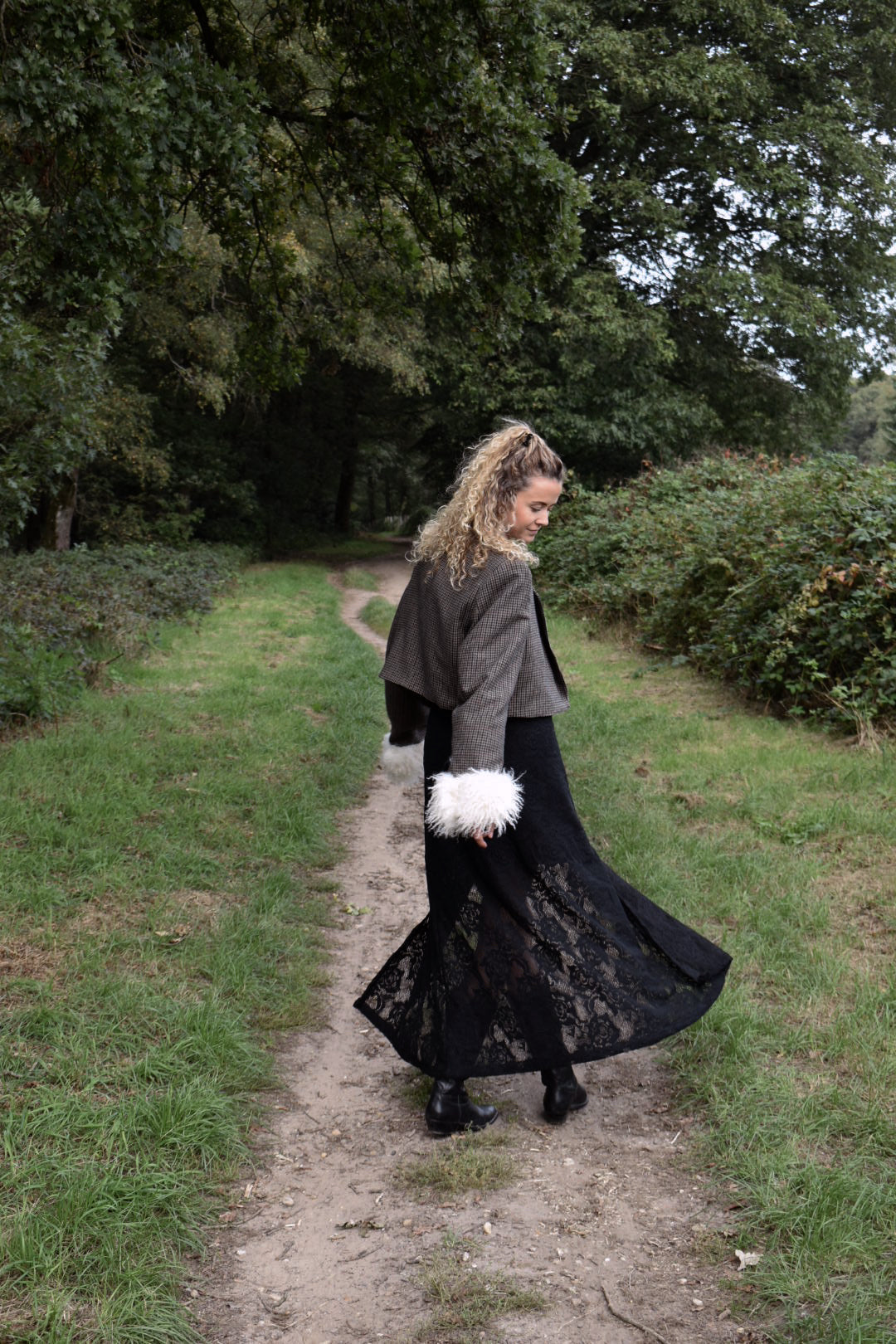 Olivia Cotton Lace Wrapskirt