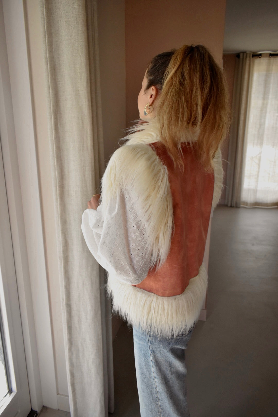 Fluffy Blossom Gilet