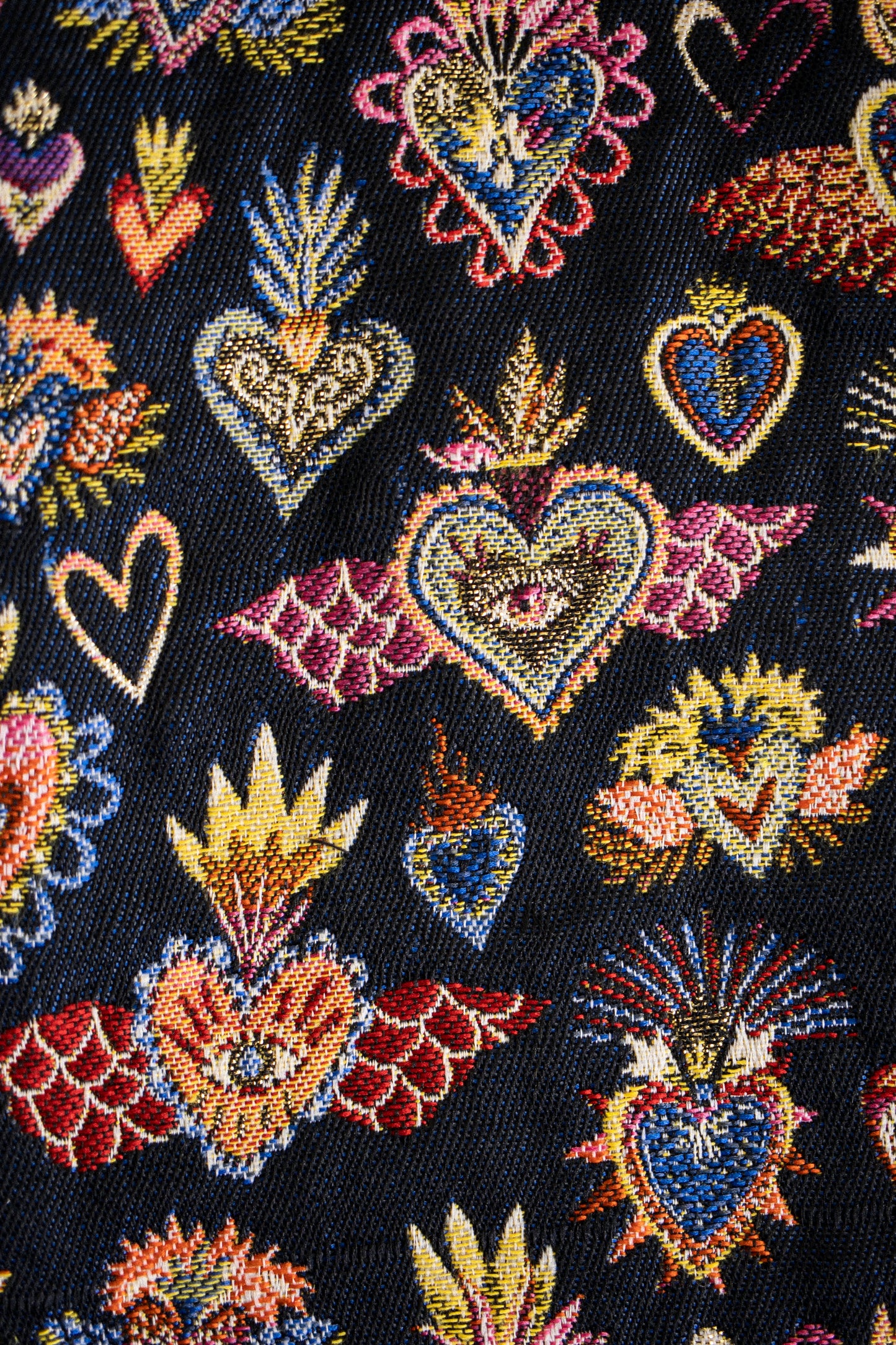Happy Hearts Gilet | Woven Jacquard